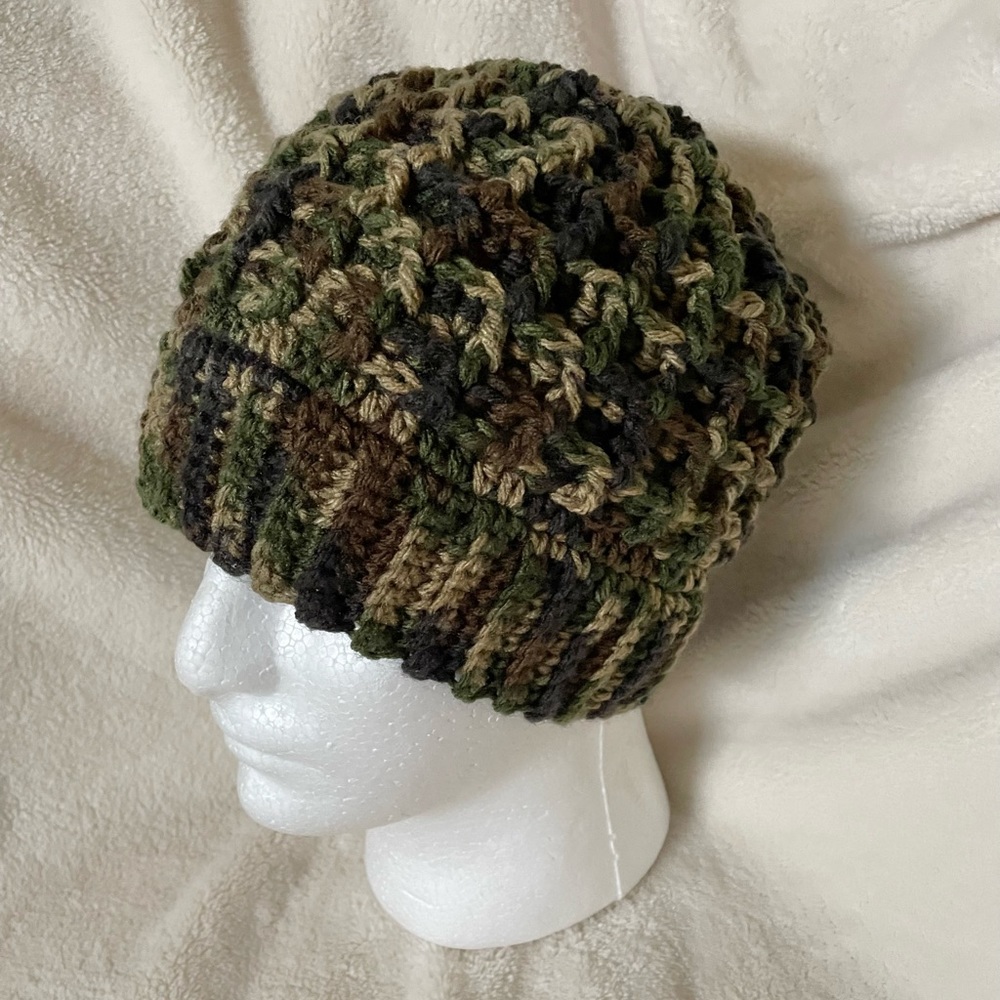 Camo beanie waffle style